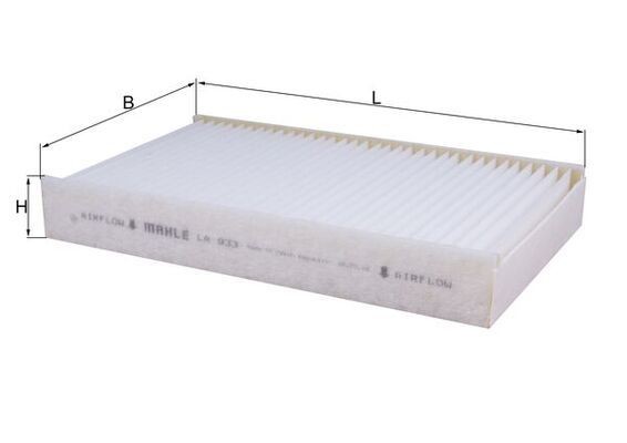 MAHLE ORIGINAL Pollen filter Article number: LA 933 cheaply