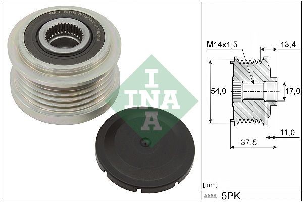 INA Generator friløbskobling Varenummer: 535 0278 10 billige