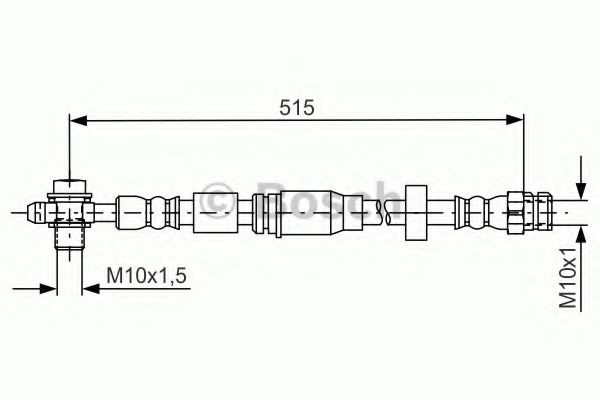 BOSCH Brake hose Article number: 1 987 481 673 cheaply