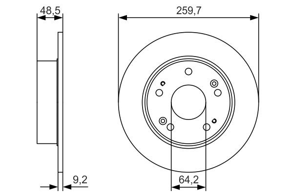 BOSCH Δισκόπλακα αριθμός Άρθρου: 0 986 479 T81 φθηνότερα