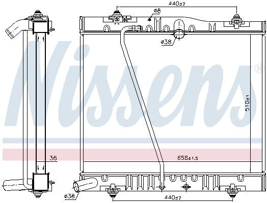 NISSENS Engine radiator Article number: 646916 cheaply