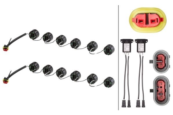 HELLA Daytime Running Light Set Article number: 2PT 010 458-731 cheaply
