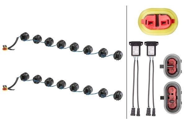 HELLA Daytime Running Light Set Article number: 2PT 010 458-761 cheaply