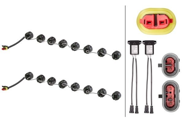 HELLA Daytime Running Light Set Article number: 2PT 010 458-771 cheaply