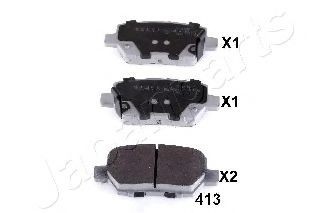 JAPANPARTS Brake pad set Article number: PP-413AF cheaply