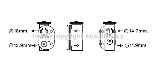 PRASCO AC expansion valve Article number: BW1497 cheaply