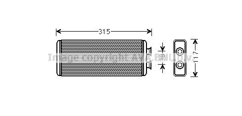 PRASCO Heater matrix Article number: JR6055 cheaply
