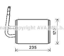 PRASCO Heater matrix Article number: MZA6268 cheaply