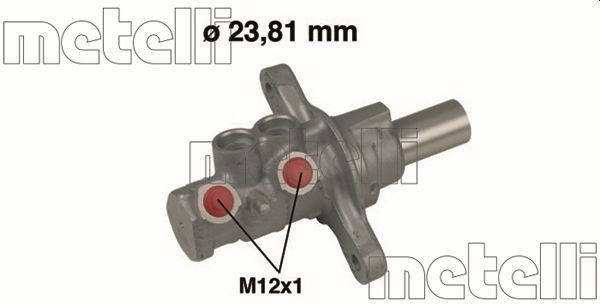 METELLI Bremsehovedcylinder Varenummer: 05-0522 billige