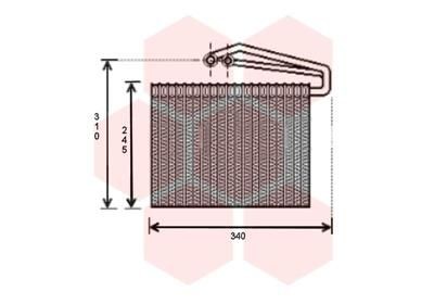 VAN WEZEL Air conditioning evaporator Article number: 3700V400 cheaply