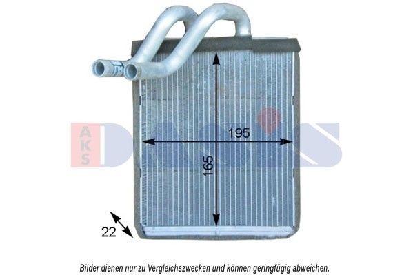 AKS DASIS Heater matrix Article number: 519024N cheaply