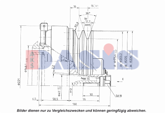 AKS DASIS AC compressor clutch Article number: 851224N cheaply