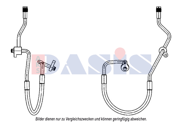 AKS DASIS High Pressure Line, air conditioning Article number: 885811N cheaply