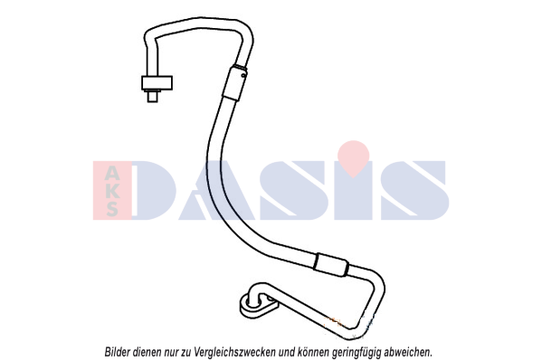 AKS DASIS High Pressure Line, air conditioning Article number: 885846N cheaply