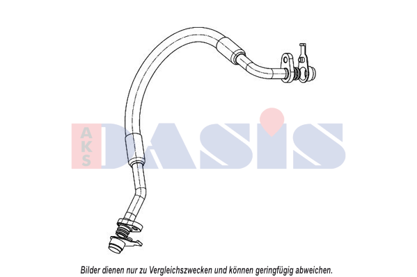 AKS DASIS High Pressure Line, air conditioning Article number: 885906N cheaply