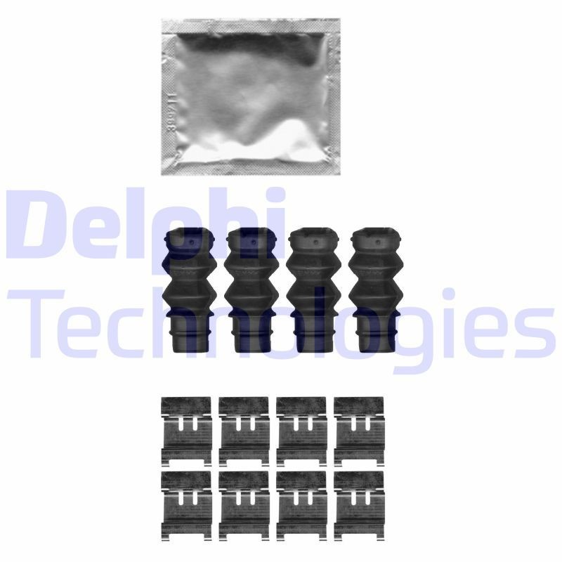 DELPHI LX0631 Lisakomplekt, ketaspiduriklotsid DS4 PureTech 225 (FP5GGT) 224 HP Bensiin