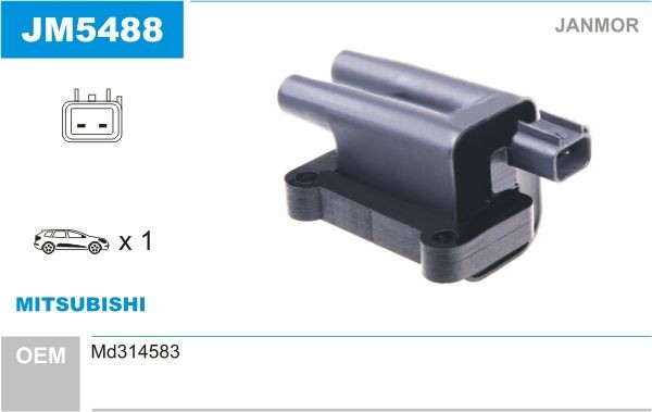 JANMOR Ignition coil Article number: JM5488 cheaply