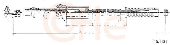 COFLE Throttle cable Article number: 10.1131 cheaply