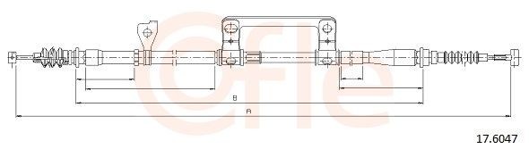 COFLE Speedometer cable Article number: S24105 cheaply