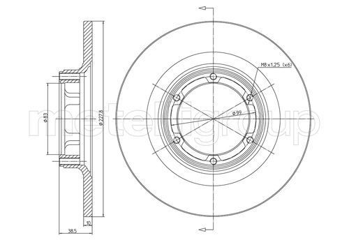 METELLI Brake disc Article number: 23-0026 cheaply