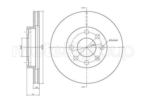 METELLI Brake disc Article number: 23-0096 cheaply