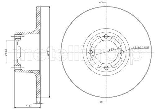 METELLI Brake disc Article number: 23-0220 cheaply