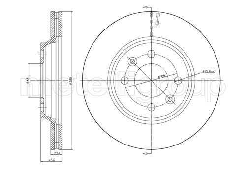 METELLI Brake disc Article number: 23-0292 cheaply