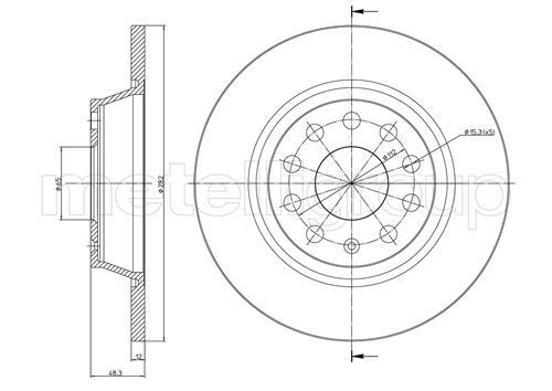 METELLI Brake disc Article number: 23-0852C cheaply