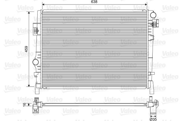 VALEO Engine radiator Article number: 701553 cheaply