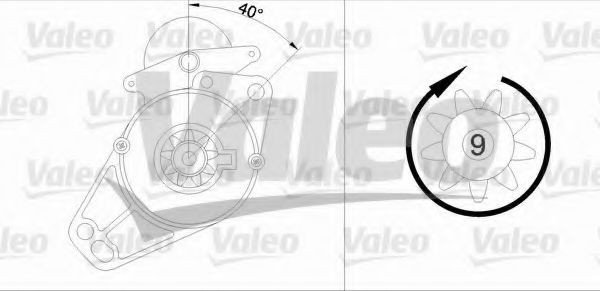 VALEO Starter motor Article number: 455575 cheaply