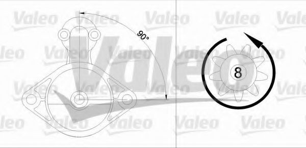 VALEO Starter motor Article number: 455598 cheaply