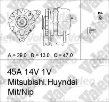 VALEO Alternator Article number: 436499 cheaply