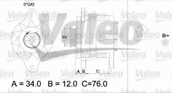 VALEO Alternator Article number: 436533 cheaply
