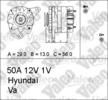 VALEO Alternator Article number: 436747 cheaply