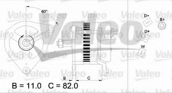 VALEO Alternator Article number: 437127 cheaply