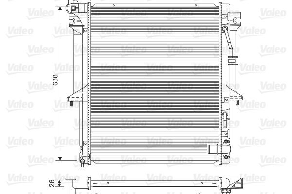 VALEO Engine radiator Article number: 701585 cheaply