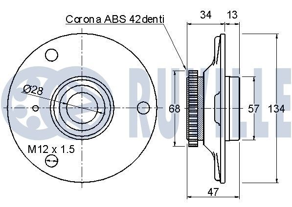 RUVILLE Axle bush Article number: 985013 cheaply