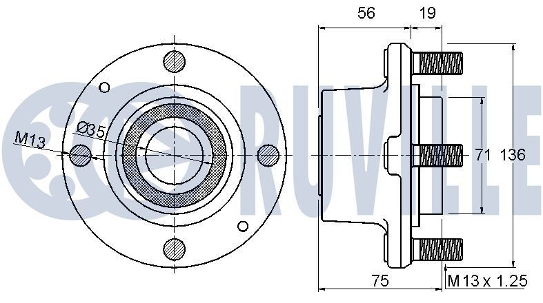 RUVILLE Axle bush Article number: 985030 cheaply