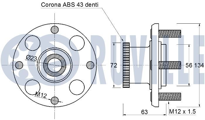 RUVILLE Alternator Freewheel Clutch Article number: 55269 cheaply