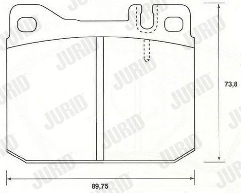 JURID Brake pad set Article number: 2955405880 cheaply