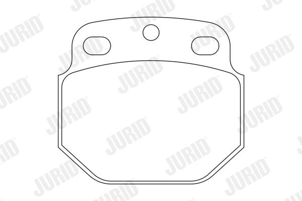 JURID Brake pad set Article number: 2968805440 cheaply