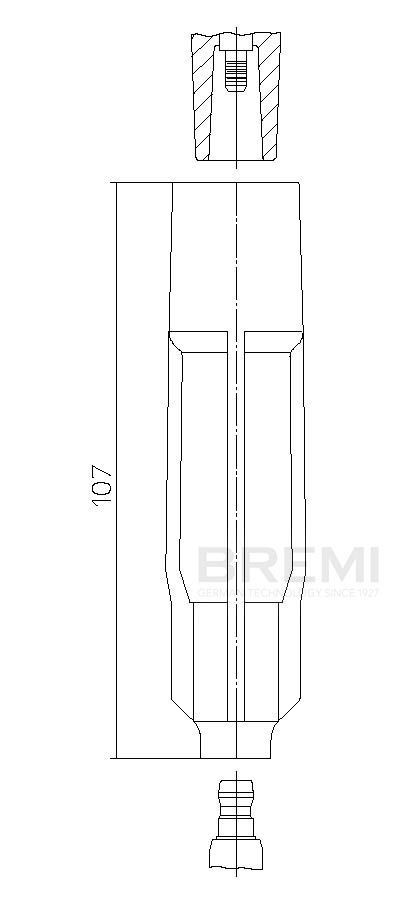 BREMI 13343/2 Stik, tændrør LT 2.3 143 HK Benzin 2006