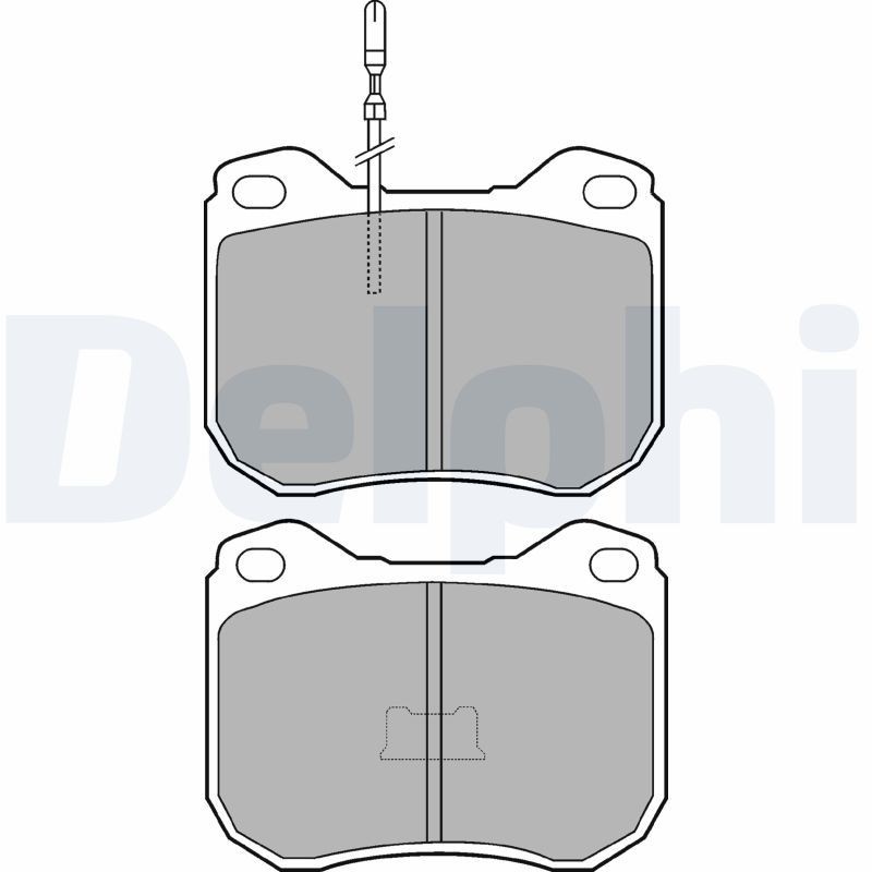 DELPHI Brake pad set Article number: LP108 cheaply
