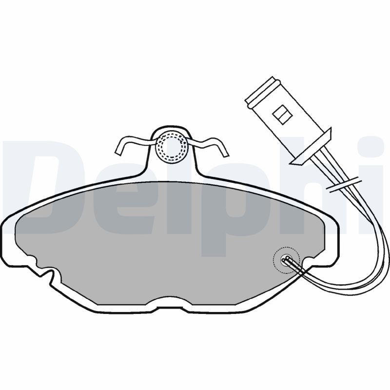 DELPHI Brake pad set Article number: LP254 cheaply