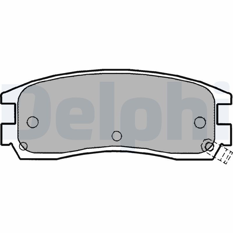 DELPHI Brake pad set Article number: LP1150 cheaply
