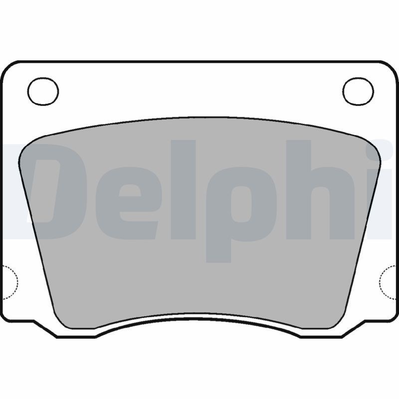 DELPHI Brake pad set Article number: LP17 cheaply