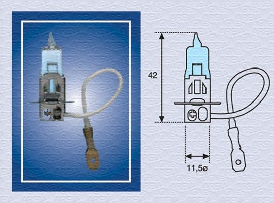 MAGNETI MARELLI Fog light bulb Article number: 002604100000 cheaply