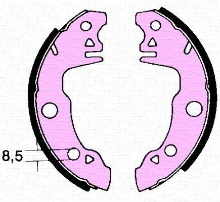MAGNETI MARELLI Brake Shoe Article number: 360219192004 cheaply