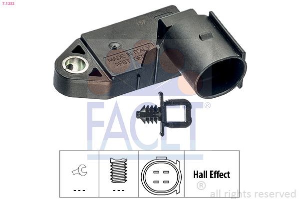 FACET Brake Light Switch Article number: 7.1232 cheaply
