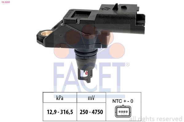 FACET Air Pressure Sensor, height adaptation Article number: 10.3261 cheaply